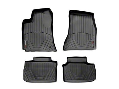 Weathertech DigitalFit Front and Rear Floor Liners; Black (06-10 RWD Charger)