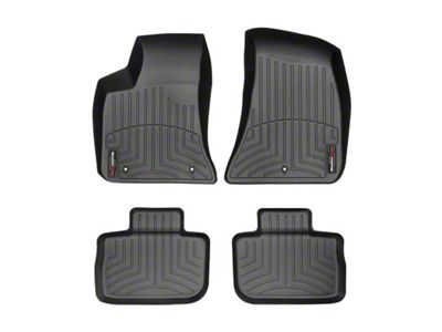 Weathertech DigitalFit Front and Rear Floor Liners; Black (11-23 RWD Charger)