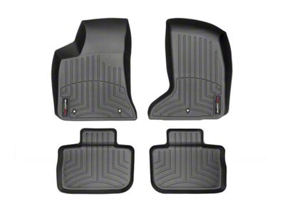 Weathertech DigitalFit Front and Rear Floor Liners; Black (11-23 AWD Charger)