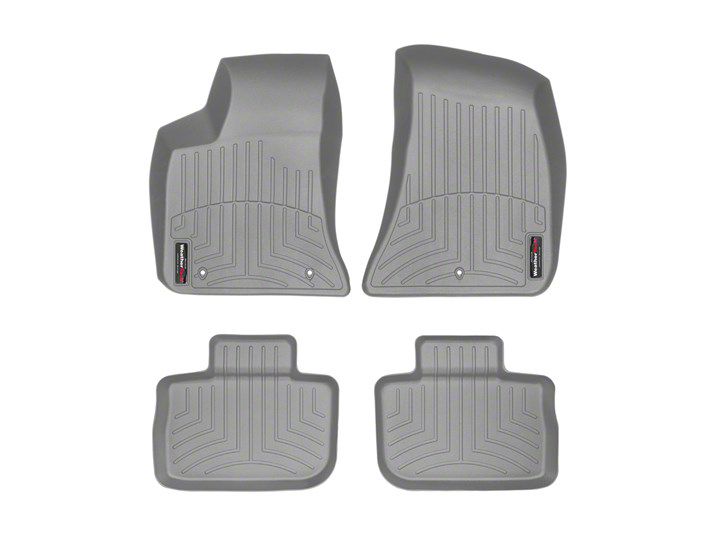 Weathertech Charger DigitalFit Front and Rear Floor Liners; Grey 46379