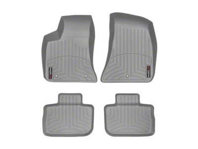 Weathertech DigitalFit Front and Rear Floor Liners; Grey (11-23 RWD Charger)