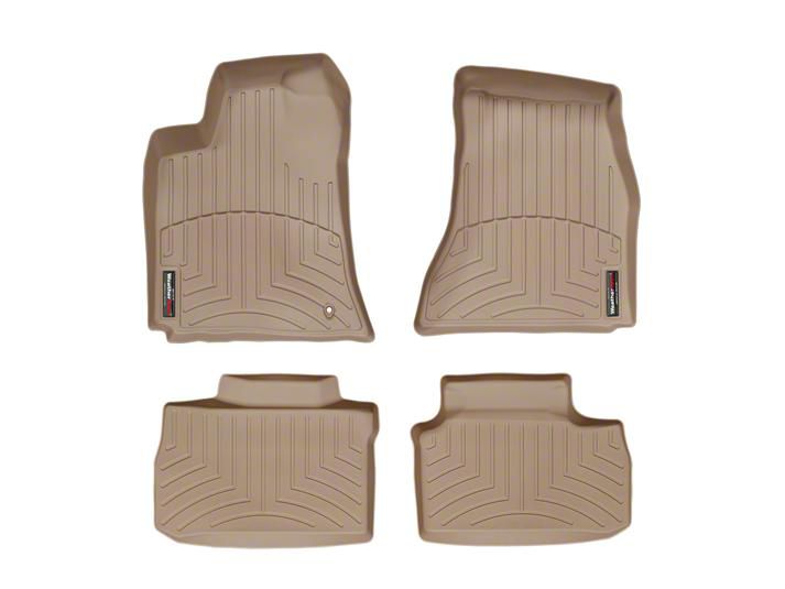 Weathertech Charger DigitalFit Front and Rear Floor Liners; Tan 450691