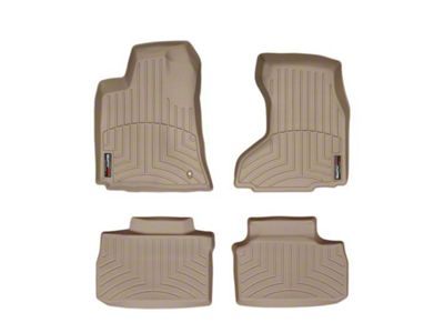 Weathertech DigitalFit Front and Rear Floor Liners; Tan (07-10 AWD Charger)