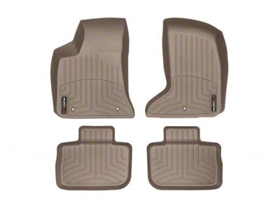 Weathertech DigitalFit Front and Rear Floor Liners; Tan (11-23 AWD Charger)