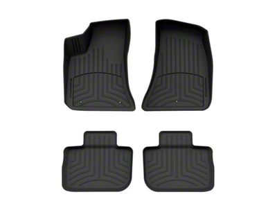 Weathertech Front and Rear Floor Liner HP; Black (11-23 RWD Charger)