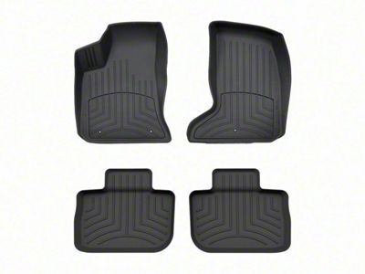 Weathertech Front and Rear Floor Liner HP; Black (11-23 AWD Charger)