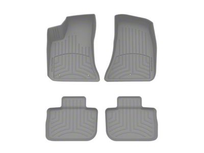 Weathertech Front and Rear Floor Liner HP; Grey (11-23 RWD Charger)