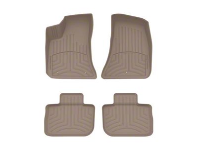 Weathertech Front and Rear Floor Liner HP; Tan (11-23 RWD Charger)