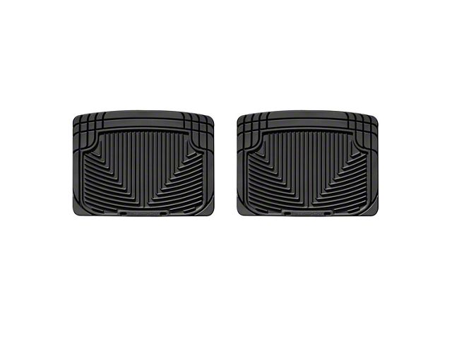 Weathertech All-Weather Rear Rubber Floor Mats; Black (06-11 Charger)