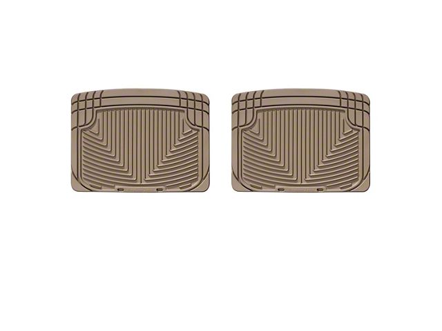 Weathertech All-Weather Rear Rubber Floor Mats; Tan (06-11 Charger)