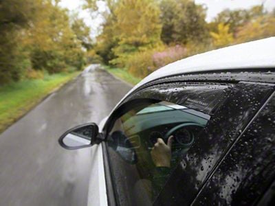 Weathertech Side Window Deflectors; Front and Rear; Dark Smoke (11-23 Charger)