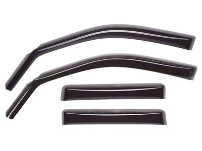 Weathertech Side Window Deflectors; Front and Rear; Dark Smoke (06-10 Charger)