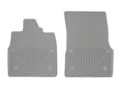 Weathertech All-Weather Front Rubber Floor Mats; Gray (20-25 Corvette C8)