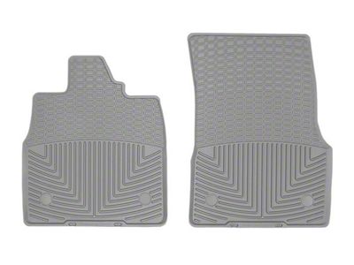 Weathertech All-Weather Front Rubber Floor Mats; Gray (20-24 Corvette C8)