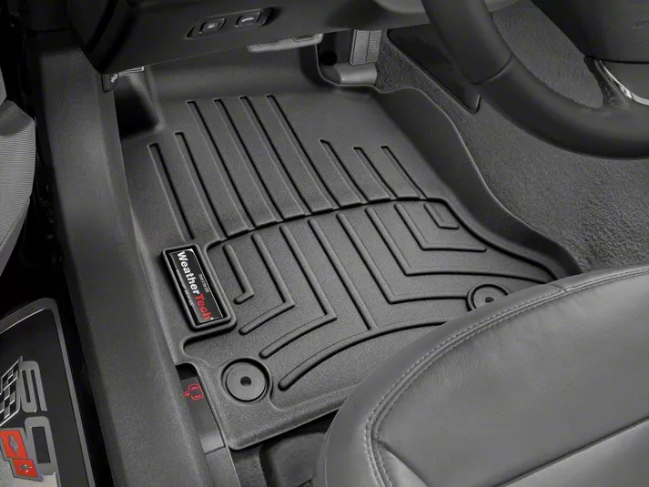 Weathertech Corvette DigitalFit Front Floor Liners; Black 444731 (0513