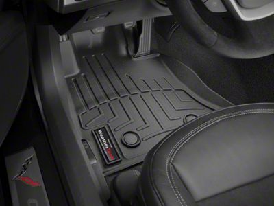 Weathertech DigitalFit Front Floor Liners; Black (14-19 Corvette C7)