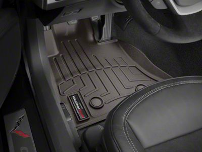 Weathertech DigitalFit Front Floor Liners; Cocoa (14-19 Corvette C7)