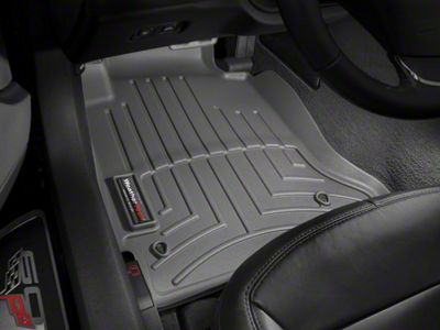 Weathertech DigitalFit Front Floor Liners; Gray (August 12-13 Corvette C6 w/ Floor Retention Hook)