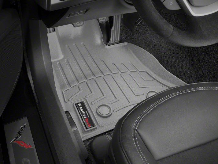Weathertech Corvette DigitalFit Front Floor Liners; Gray 465891 (1419