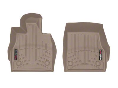 Weathertech DigitalFit Front Floor Liners; Tan (20-24 Corvette C8 Coupe)