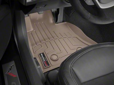 Weathertech DigitalFit Front Floor Liners; Tan (14-19 Corvette C7)