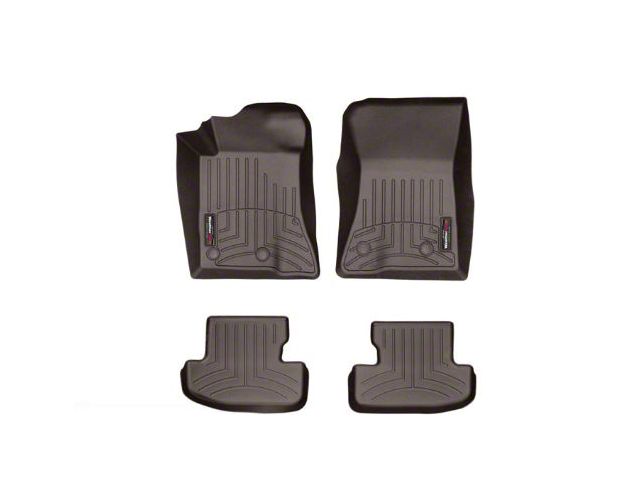 Weathertech DigitalFit Front and Rear Floor Liners; Cocoa (15-24 Mustang)