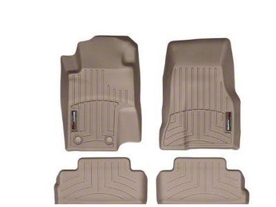 Weathertech DigitalFit Front and Rear Floor Liners; Tan (11-14 Mustang)