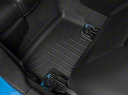 Weathertech DigitalFit Rear Floor Liners; Black (05-14 Mustang)