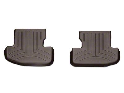 Weathertech DigitalFit Rear Floor Liners; Cocoa (15-24 Mustang)