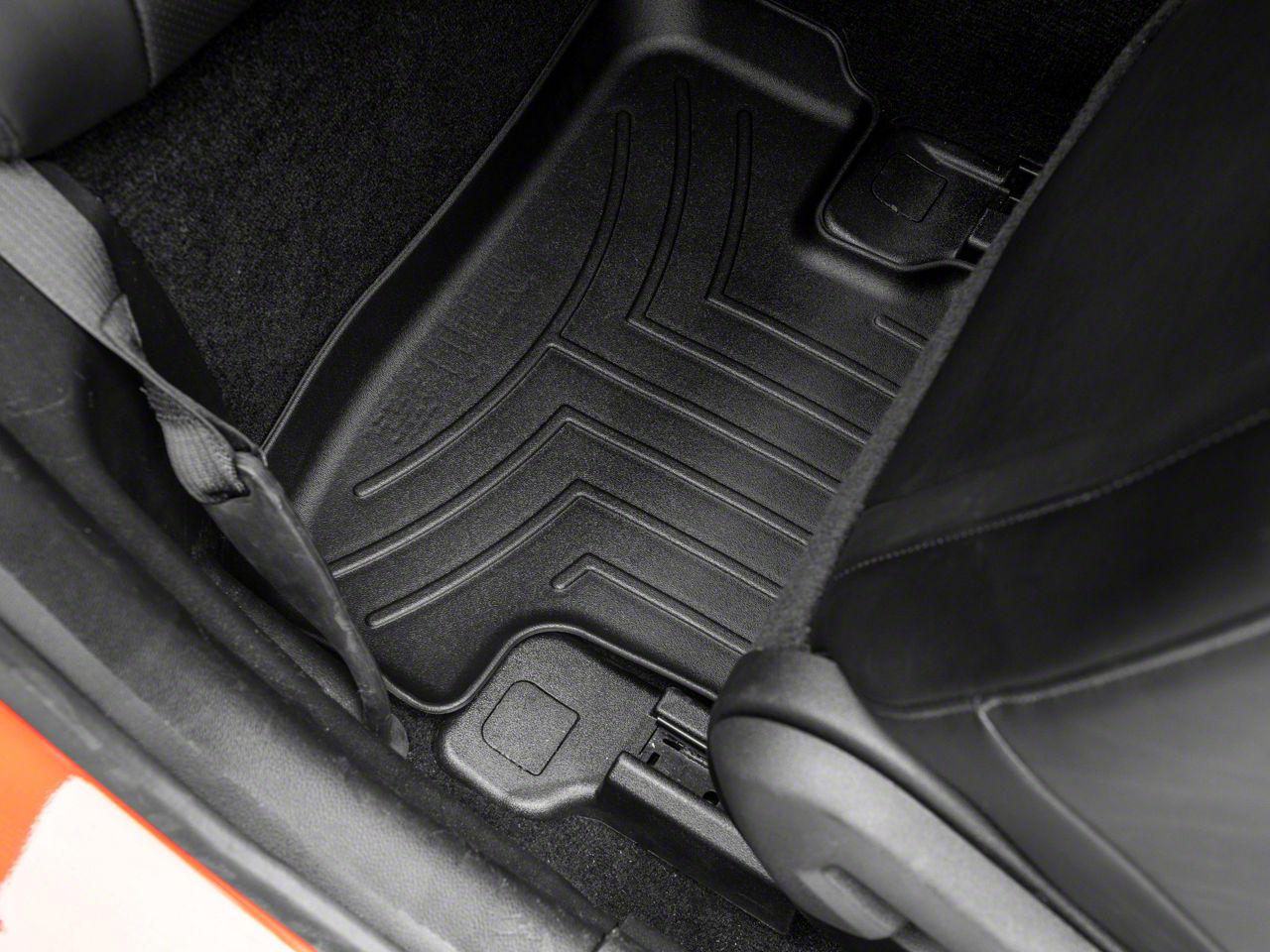Weathertech Mustang DigitalFit Front and Rear Floor Liners; Black 4469912 (1524 Mustang