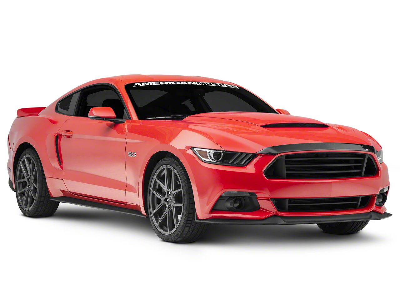 Weathertech Mustang Low Profile Hood Protector; Dark Smoke