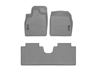 Weathertech DigitalFit Front and Rear Floor Liners; Gray (21-24 Mustang Mach-E)