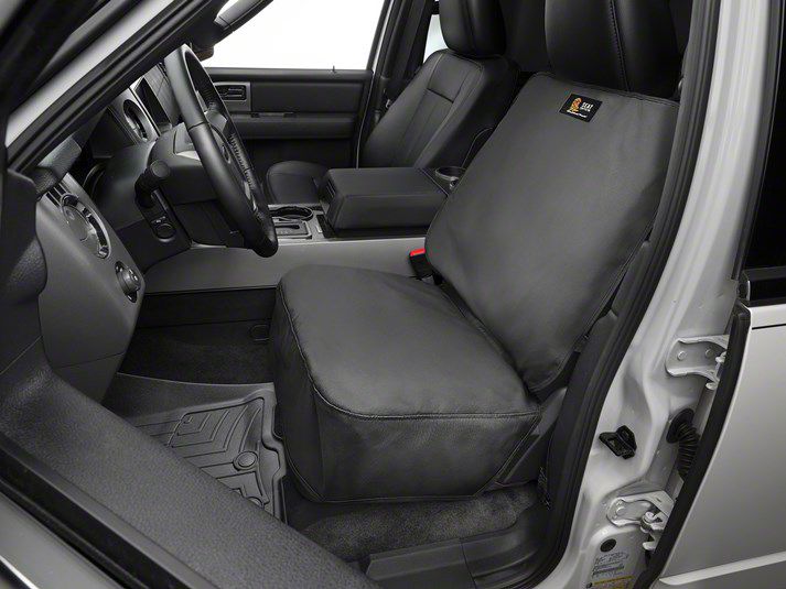 Weathertech Mach-E Universal Front Bucket Seat Protector; Charcoal