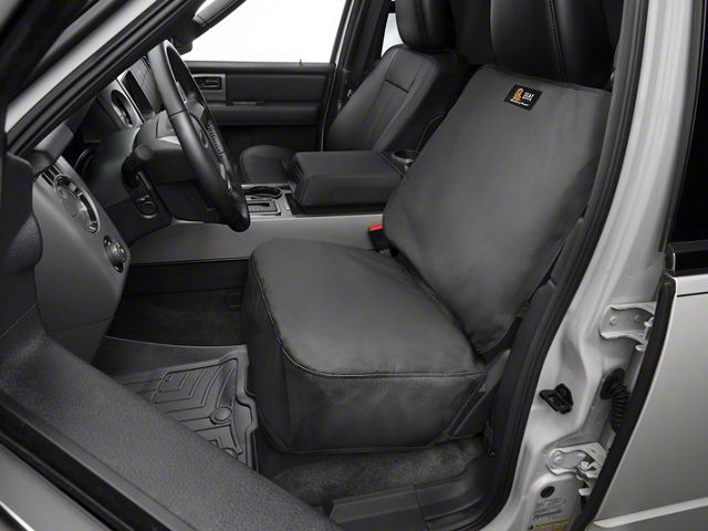 Weathertech Universal Front Bucket Seat Protector; Charcoal (21-24 Mustang Mach-E)