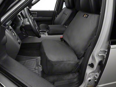 Weathertech Universal Front Bucket Seat Protector; Charcoal (21-23 Mustang Mach-E)