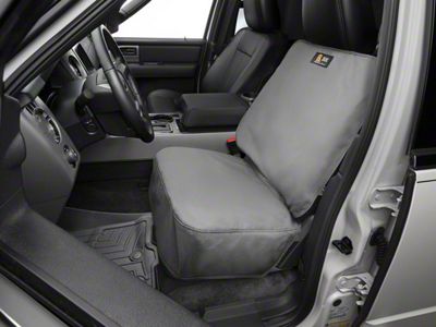Weathertech Universal Front Bucket Seat Protector; Gray (21-25 Mustang Mach-E)