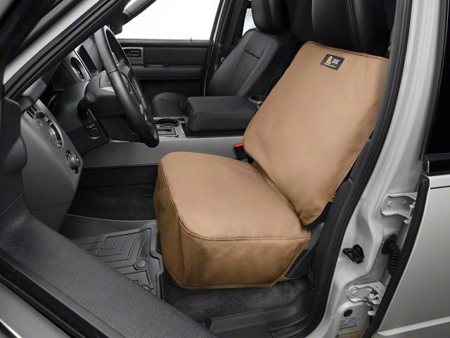 Weathertech Universal Front Bucket Seat Protector; Tan (21-24 Mustang Mach-E)