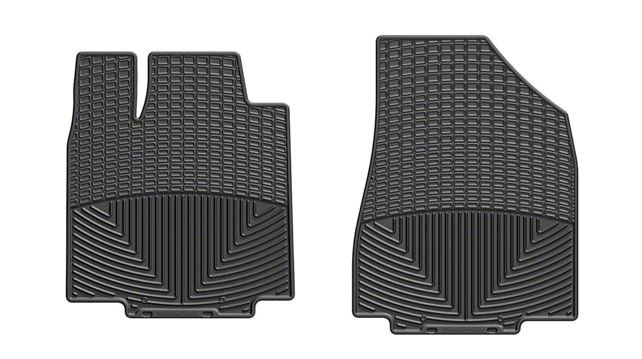 Weathertech Mustang AllWeather Front Rubber Floor Mats; Black W286 (12