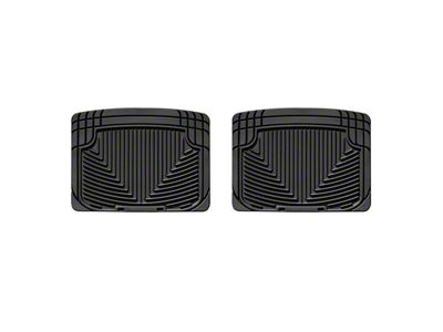 Weathertech All-Weather Rear Rubber Floor Mats; Black (79-04 Mustang)