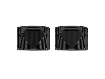 Weathertech All-Weather Rear Rubber Floor Mats; Black (79-04 Mustang)