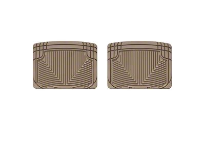Weathertech All-Weather Rear Rubber Floor Mats; Tan (79-04 Mustang)