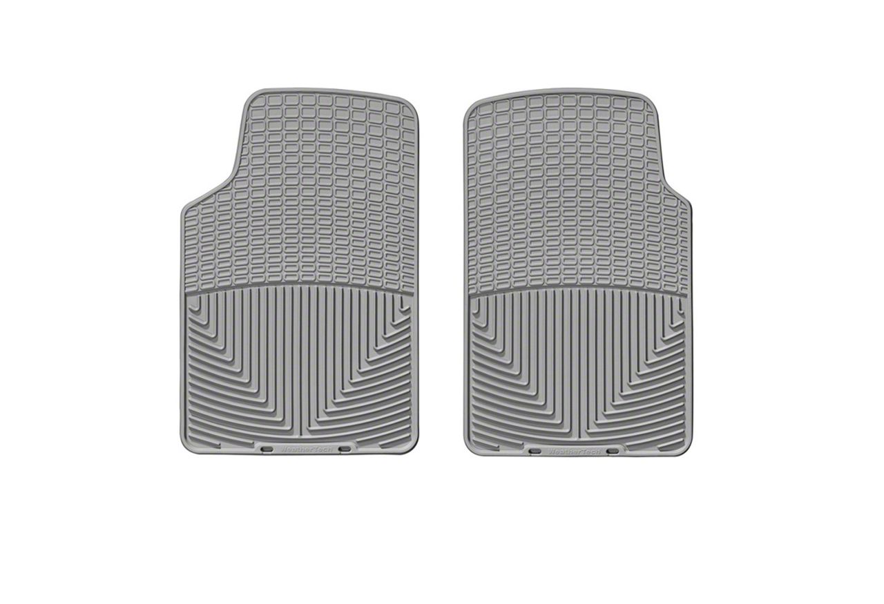 Weathertech Mustang AllWeather Front Rubber Floor Mats; Gray W3GR (79