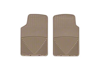 Weathertech All-Weather Front Rubber Floor Mats; Tan (79-04 Mustang)