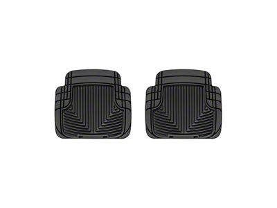 Weathertech All-Weather Rear Rubber Floor Mats; Black (05-09 Mustang)