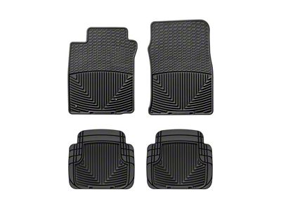 Weathertech All-Weather Front and Rear Rubber Floor Mats; Black (05-09 Mustang)