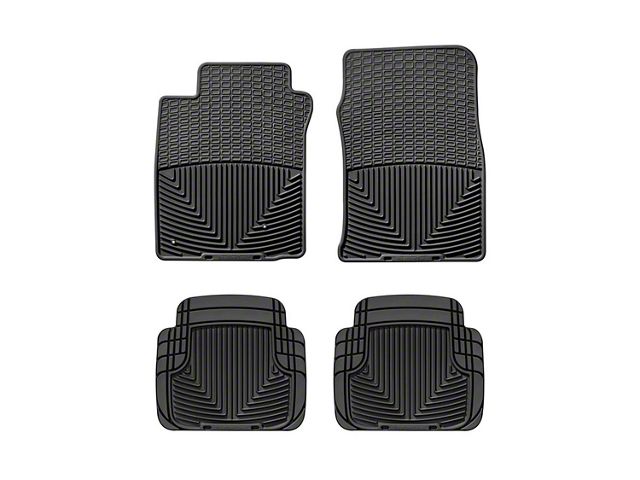 Weathertech All-Weather Front and Rear Rubber Floor Mats; Black (05-09 Mustang)