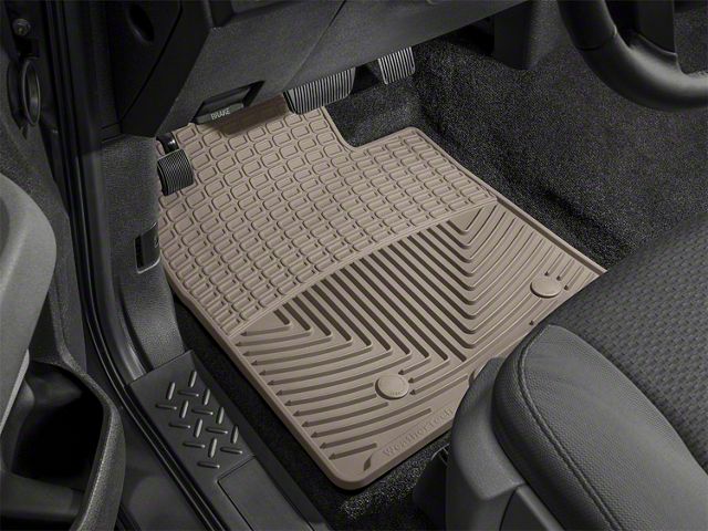 Weathertech All-Weather Front and Rear Rubber Floor Mats; Tan (10-14 Mustang)