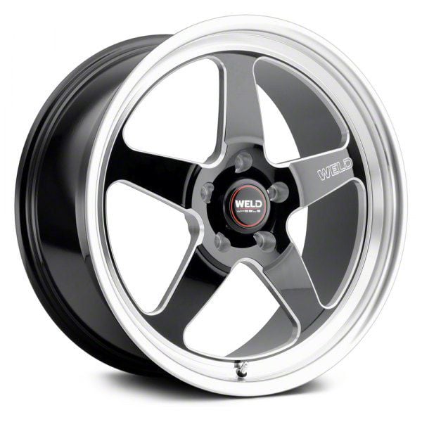 WELD Performance Mustang Ventura Drag Gloss Black Milled WELD Performance Mustang Ventura Drag Gloss Black Milled