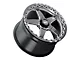 WELD Performance Ventura Beadlock Gloss Black Milled Wheel; Rear Only; 15x10 (05-09 Mustang)