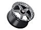 WELD Performance Ventura Beadlock Gloss Black Milled Wheel; Rear Only; 18x10 (05-09 Mustang)